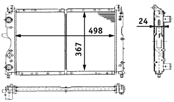 MAHLE Vízhűtő CR450000S_MAHLE