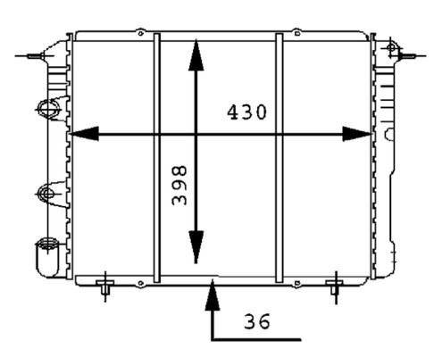 MAHLE Vízhűtő CR451000S_MAHLE