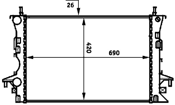 MAHLE Vízhűtő CR459000P_MAHLE