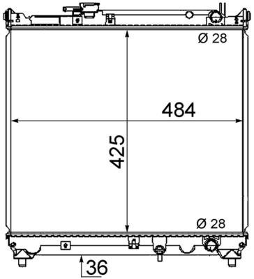 MAHLE Vízhűtő CR466000S_MAHLE