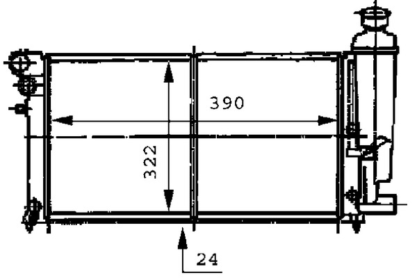 MAHLE Vízhűtő CR469000S_MAHLE