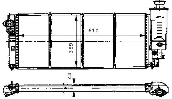 MAHLE Vízhűtő CR472000S_MAHLE