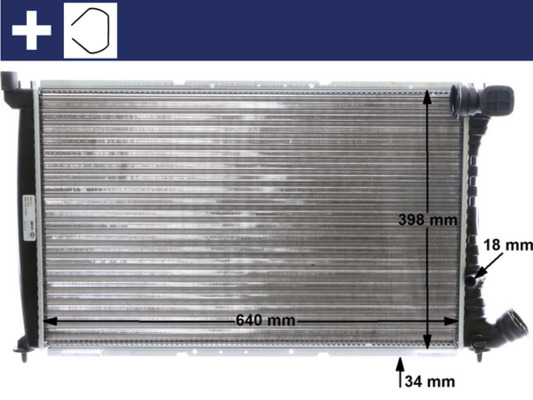 MAHLE Vízhűtő CR473000S_MAHLE