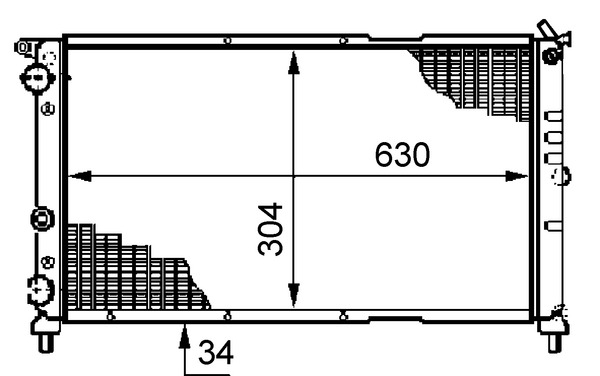 MAHLE Vízhűtő CR489000S_MAHLE