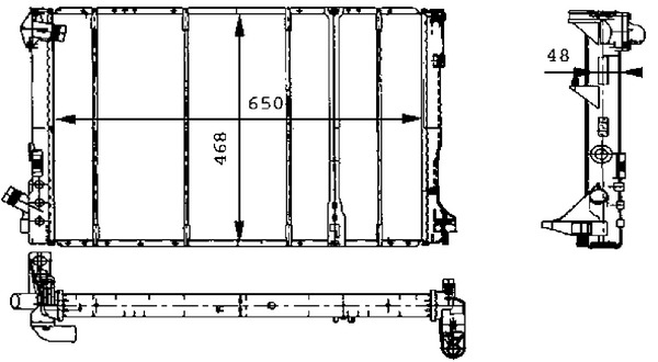 MAHLE Vízhűtő CR492000S_MAHLE