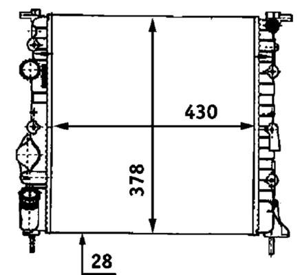 MAHLE Vízhűtő CR528000S_MAHLE