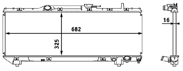 MAHLE Vízhűtő CR535000S_MAHLE