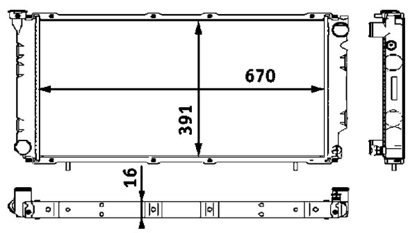 MAHLE Vízhűtő CR541000S_MAHLE