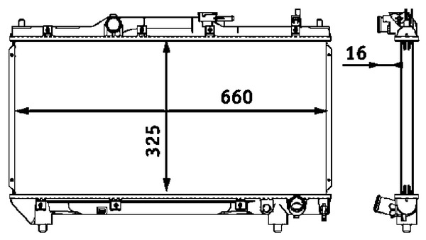 MAHLE Vízhűtő CR544000S_MAHLE