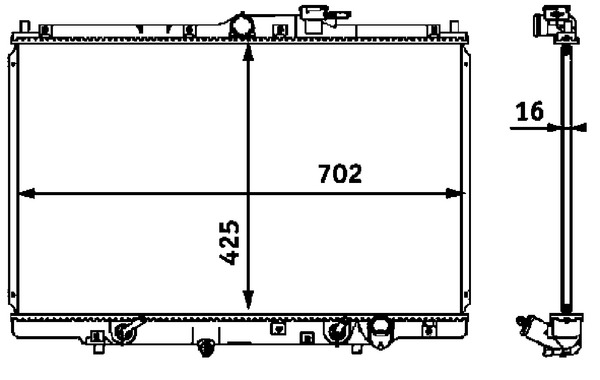 MAHLE Vízhűtő CR547000S_MAHLE