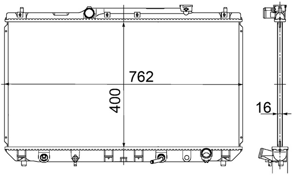 MAHLE Vízhűtő CR548000S_MAHLE