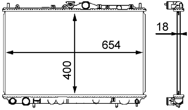 MAHLE Vízhűtő CR549000S_MAHLE