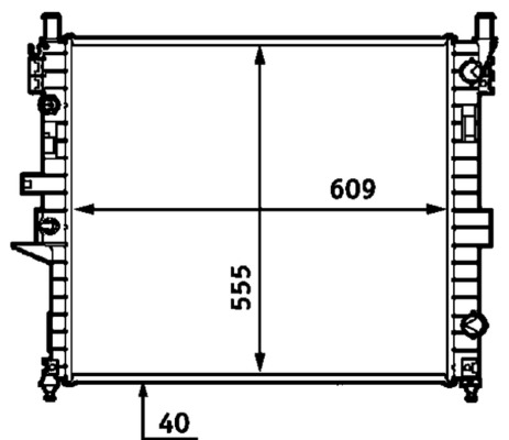 MAHLE Vízhűtő CR554000S_MAHLE