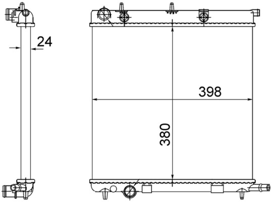 MAHLE Vízhűtő CR556002S_MAHLE