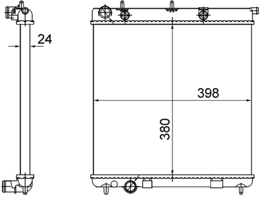 MAHLE Vízhűtő CR558001S_MAHLE