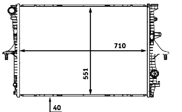 MAHLE Vízhűtő CR569000P_MAHLE