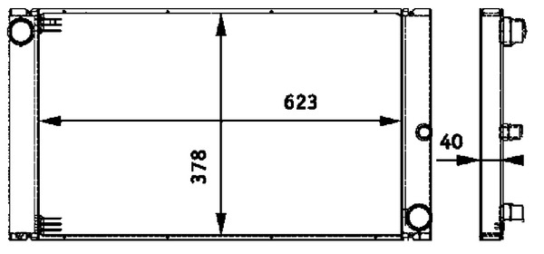 MAHLE Vízhűtő CR579000P_MAHLE