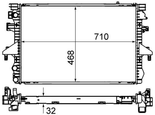 MAHLE Vízhűtő CR585000S_MAHLE