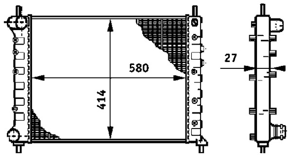 MAHLE Vízhűtő CR588000S_MAHLE