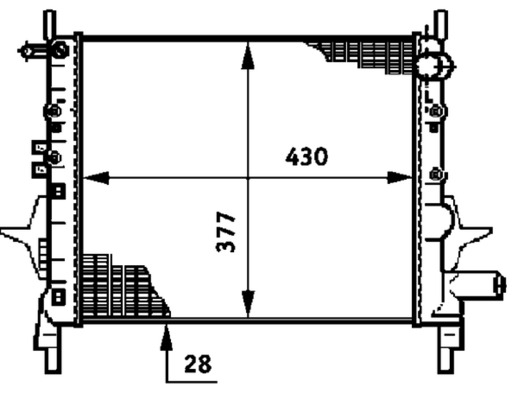 MAHLE Vízhűtő CR614000P_MAHLE