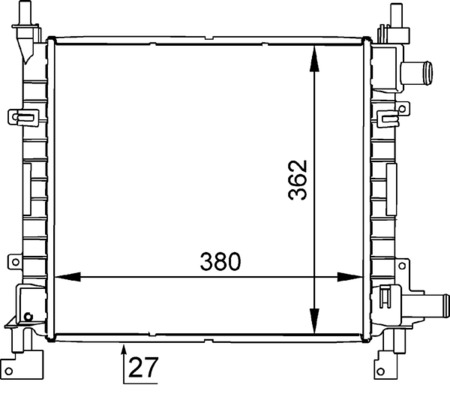 MAHLE Vízhűtő CR626000S_MAHLE