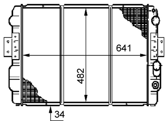 MAHLE Vízhűtő CR633000S_MAHLE