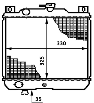 MAHLE Vízhűtő CR651000S_MAHLE