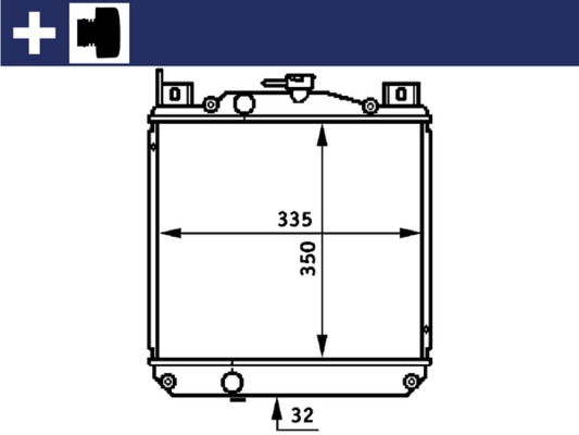 MAHLE Vízhűtő CR655000S_MAHLE