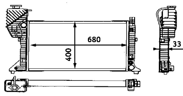 MAHLE Vízhűtő CR667000S_MAHLE