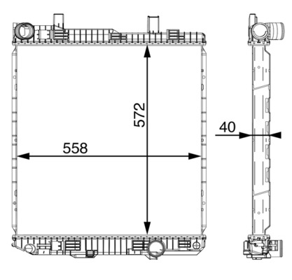 MAHLE Vízhűtő CR674000S_MAHLE