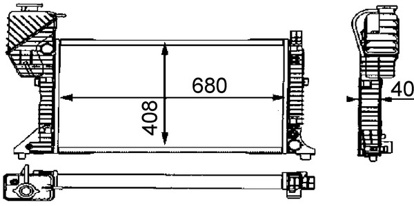 MAHLE Vízhűtő CR682000S_MAHLE