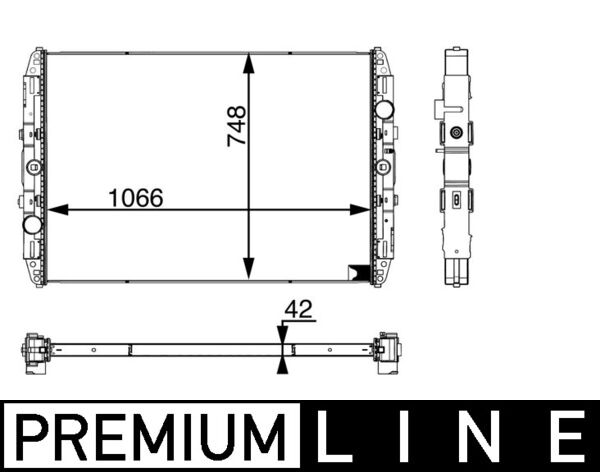 MAHLE Vízhűtő CR688001P_MAHLE