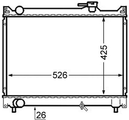 MAHLE Vízhűtő CR747000S_MAHLE