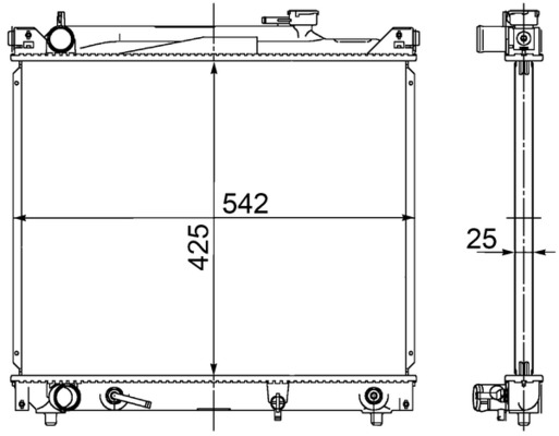 MAHLE Vízhűtő CR754000S_MAHLE