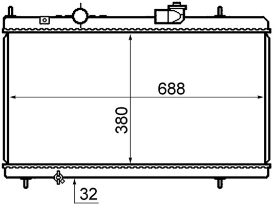 MAHLE Vízhűtő CR800000S_MAHLE