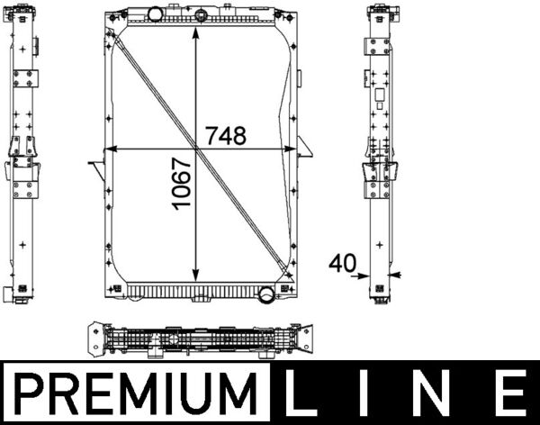 MAHLE Vízhűtő CR819000P_MAHLE