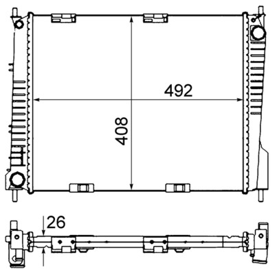 MAHLE Vízhűtő CR841000S_MAHLE