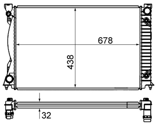 MAHLE Vízhűtő CR842000S_MAHLE