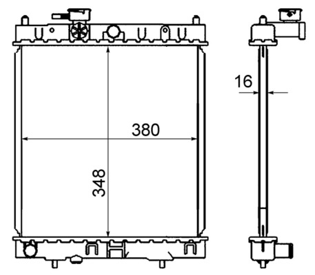 MAHLE Vízhűtő CR844000S_MAHLE