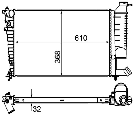 MAHLE Vízhűtő CR849000S_MAHLE