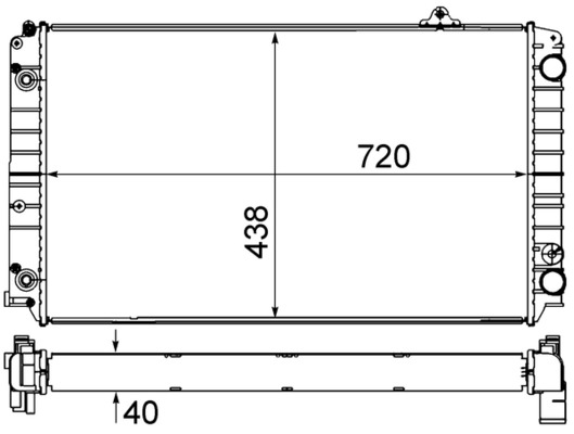 MAHLE Vízhűtő CR853000S_MAHLE