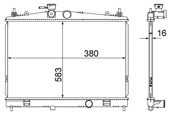 MAHLE Vízhűtő CR856000S_MAHLE