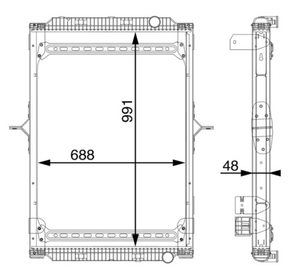 MAHLE Vízhűtő CR891000S_MAHLE