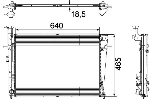 MAHLE Vízhűtő CR908000P_MAHLE