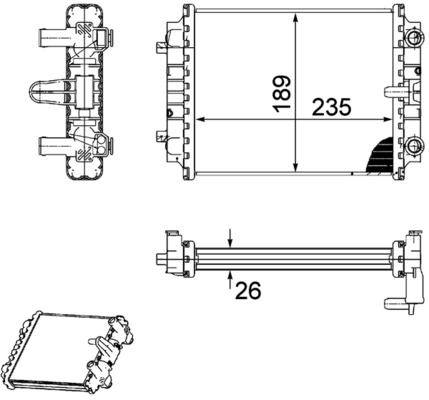 MAHLE Vízhűtő CR913000P_MAHLE