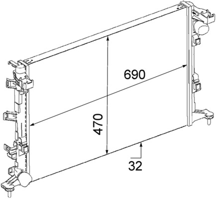 MAHLE Vízhűtő CR914000P_MAHLE