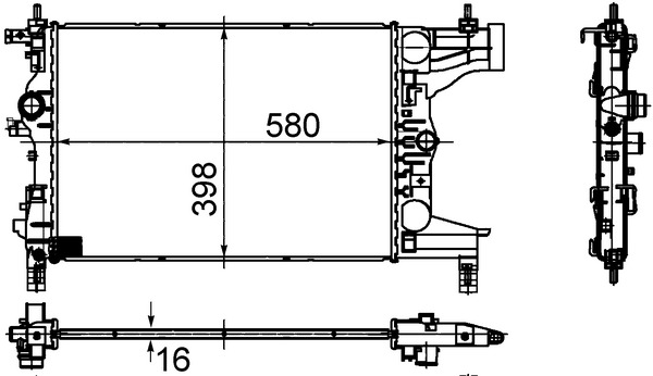 MAHLE Vízhűtő CR945000S_MAHLE