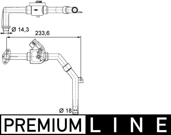 MAHLE Fűtéscsap CV9000P_MAHLE