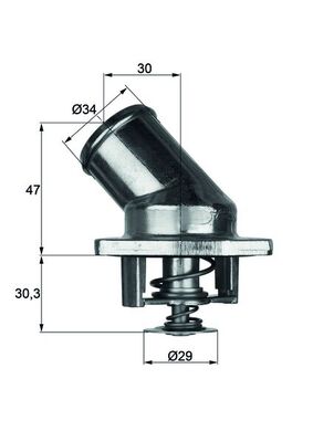 MAHLE Termosztát TI387_MAHLE