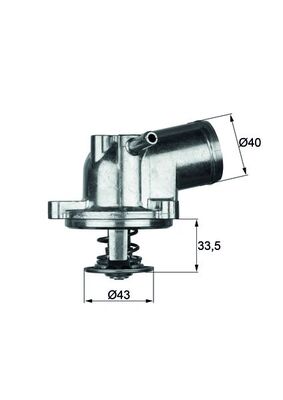 MAHLE Termosztát házzal TI2187_MAHLE